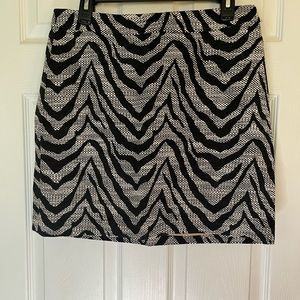 Zebra Mini Skirt